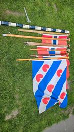 Diverse vlaggenstokken boot vlag noorwegen fries hout, Ophalen of Verzenden, Zo goed als nieuw