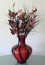 Vintage Makora Krosno vaas, Overige kleuren, Ophalen of Verzenden, Minder dan 50 cm, Glas