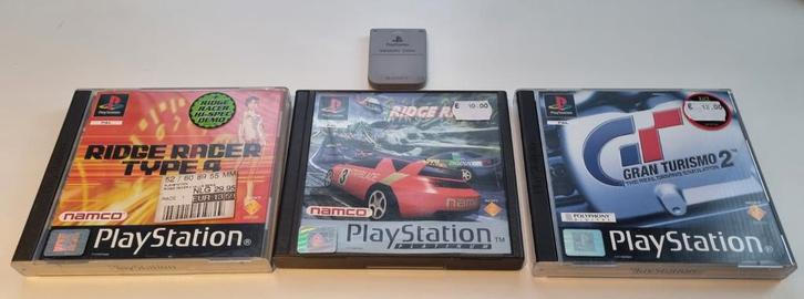 PlayStation 1 Racegames Set + Memory Card, Spelcomputers en Games, Games | Sony PlayStation 1, Ophalen of Verzenden