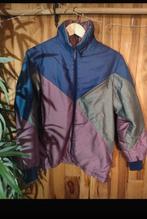 Retro jaren ’90 windbreaker – blauw/groen/roze XS zeldzaam, Overige kleuren, Vintage, Ophalen of Verzenden, Zo goed als nieuw