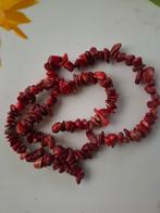 Streng natuursteen kralen chips rood edelsteen, Ophalen of Verzenden, Nieuw, Kraal