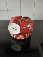 Iittala Taika kop en schotels rood (4), Huis en Inrichting, Keuken | Servies, Ophalen of Verzenden, Zo goed als nieuw, Overige stijlen