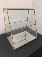 Glazen messing kastje, Ophalen, Minder dan 50 cm, Minder dan 100 cm, 25 tot 50 cm