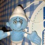 Smurf knuffeltje sleutelhanger 12 cm groot, Ophalen of Verzenden, Zo goed als nieuw