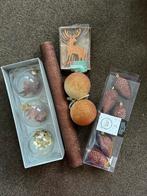 Kerstballenset bronze goud met tafelloper, Ophalen of Verzenden, Zo goed als nieuw, Goud, Handen en Nagels