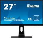 Xub2792qsu-b6 iiyama 100hz ips qhd 27" ook in wit, Computers en Software, Monitoren, 61 t/m 100 Hz, Hoofdtelefoonaansluiting, IiYama