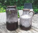 Twee West Germany vazen, Scheurich, 16cm, 18cm, prijs vanaf!, Gebruikt, Overige kleuren, Aardewerk of Porselein, Ophalen of Verzenden