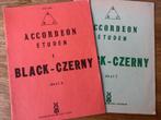 Black - Czerny, accordeon etuden, delen 1 en 3, Ophalen of Verzenden, Les of Cursus, Accordeon