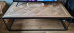 Visgraat salontafel, Huis en Inrichting, Tafels | Salontafels, Ophalen, Zo goed als nieuw, Metaal, Minder dan 50 cm
