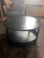 Salontafel borgeby Ikea zwart rond, Huis en Inrichting, Tafels | Salontafels, Ophalen, Gebruikt, Rond, 50 tot 100 cm