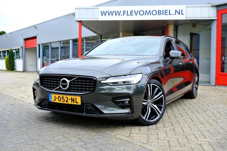 Volvo V60 2.0 B4 R-Design Aut. Pano|Half Leder|1e Eig|BLIS|H, Auto's, Volvo, Bedrijf, Te koop, V60, ABS, Achteruitrijcamera, Airbags