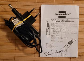 Laadsnoer / adapter Brennenstuhl looplamp incl handleiding  beschikbaar voor biedingen