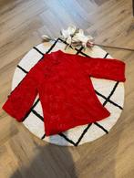 ZGAN rood turtleneck kimono blouse Fabienne Chapot XS 34 top, Ophalen of Verzenden, Zo goed als nieuw, Fabienne Chapot, Maat 34 (XS) of kleiner