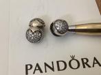 Pandora hart clips twee stuks 791053CZ, Verzenden, Pandora, Nieuw, 2 of 3 bedels