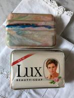 Vintage celluloid zeepbakje met LUX filmsterren zeep stuk, Ophalen of Verzenden