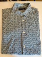 Scotch & soda blouse met schelp motief maat L, Ophalen of Verzenden, Zo goed als nieuw, Blauw, Halswijdte 41/42 (L)