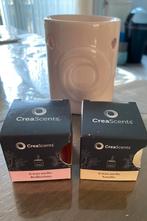 Creascents geurbrander met 2 doosjes waxmelts, Huis en Inrichting, Woonaccessoires | Kandelaars en Kaarsen, Ophalen of Verzenden
