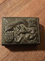 Antieke Aziatische Doos met Drakenmotief, Ophalen of Verzenden