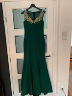 Lange gala jurk groen  maat S, Ophalen of Verzenden, Zo goed als nieuw