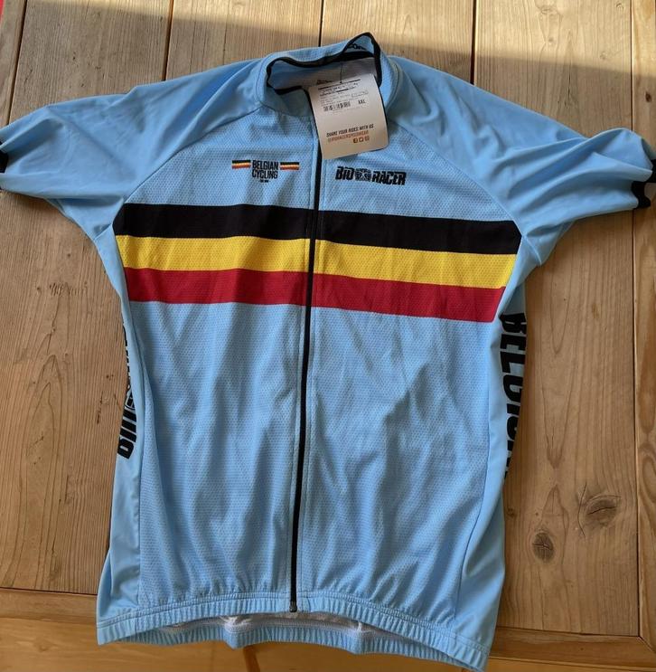 Belgische Fietstrui, Fietsen en Brommers, Fietsaccessoires | Fietskleding, Nieuw, Heren, Bovenkleding, XL, Ophalen of Verzenden