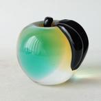 Murano stijl massief glazen presse papier in vorm van appel, Antiek en Kunst, Verzenden
