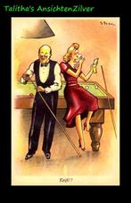 🟣🟣PAX STEEN serie Humor Sporten Biljarten (1), Ophalen of Verzenden, 1940 tot 1960, Ongelopen, Overige thema's