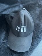 DSQUARED2 ICON Pet - Cap cappy Zwart used look origineel, Ophalen of Verzenden, Zo goed als nieuw, One size fits all, Pet