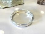 Zilveren Slavenarmband / Bangle Ovaal 10 mm, -, -, Occasion sieraad, Ophalen of Verzenden