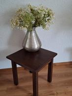 Eiken bijzettafel / salontafel. 50 x 50 cm. 50 cm hoog, Ophalen, Vierkant, Minder dan 55 cm, 45 tot 60 cm