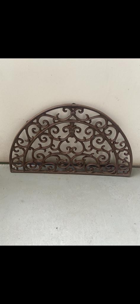 Smeedijzer Deurrooster, Tuin en Terras, Deurmatten, Zo goed als nieuw, Gietijzer, Buiten, Ophalen