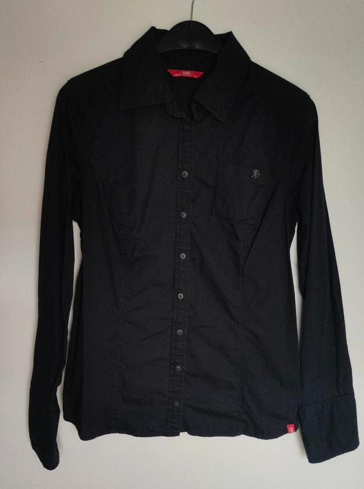 Zwarte getailleerde blouse van EDC, Esprit maat 40, Kleding | Dames, Blouses en Tunieken, Zo goed als nieuw, Maat 38/40 (M), Zwart