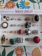 Sieraden lot, ringen lot, vintage sieraden, Sieraden, Tassen en Uiterlijk, IJzer of Staal, Ophalen of Verzenden, Dame, Zilver
