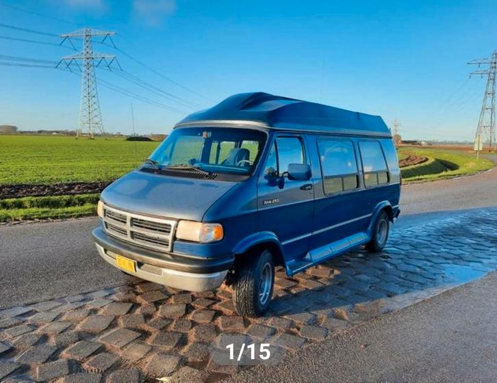 Dodge RAM 2500 VAN Camper Globemaster 1994, Auto's, Bestelauto's, Particulier, Airbags, Airconditioning, Cruise Control, Elektrische ramen