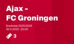 3 kaartjes ajax vs groningen, Tickets en Kaartjes