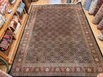 Vintage handgeknoopt oosters tapijt herati 370x252, Huis en Inrichting, Stoffering | Tapijten en Kleden, Info@SlatsAntiek.nl, Perzisch