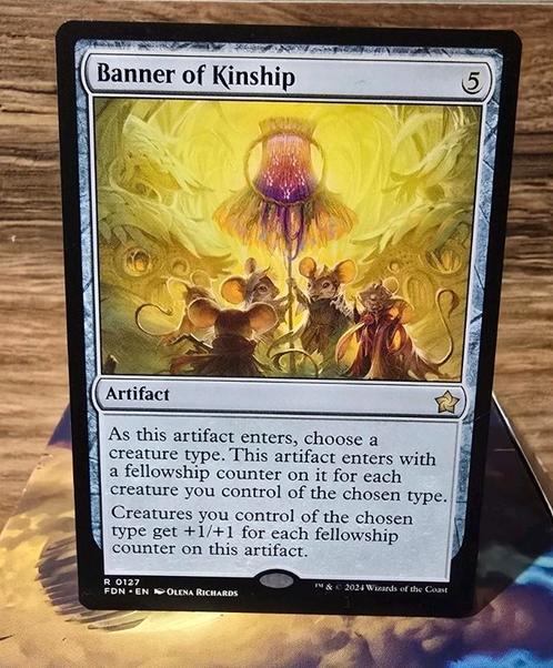 Packfresh Banner of Kinship MTG Magic The Gathering, Hobby en Vrije tijd, Verzamelkaartspellen | Magic the Gathering, Nieuw, Losse kaart