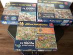 Jan van Haasteren puzzels 2x 1000 stukjes per doos., Ophalen of Verzenden, 500 t/m 1500 stukjes, Zo goed als nieuw