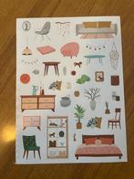 Stickervel Home - Bullet Journal, Ophalen of Verzenden, Zo goed als nieuw, Meerdere stickers