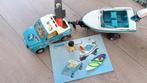 Playmobil Pick-up met speedboot met onderwatermotor, Ophalen of Verzenden, Gebruikt, Los playmobil