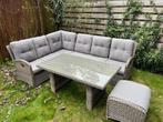 Complete (6-persoons) tuinset in uitstekende staat, Tuin en Terras, Tuinsets en Loungesets, Ophalen, Kunststof, Gebruikt, 6 zitplaatsen