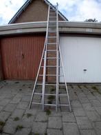 2 delige ladder, 16 treden, totale lengte 7,50 meter, Ophalen, Gebruikt, 4 meter of meer