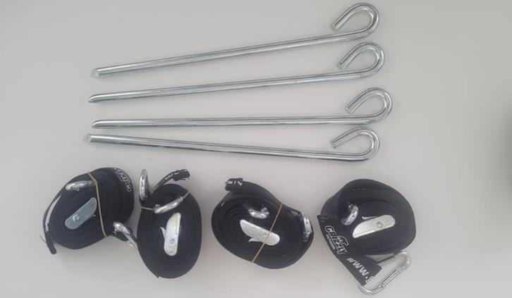 Grizzly Outdoor Spanbanden set, Tuin en Terras, Partytenten, Nieuw, Overige typen, Minder dan 5 meter, Ophalen of Verzenden