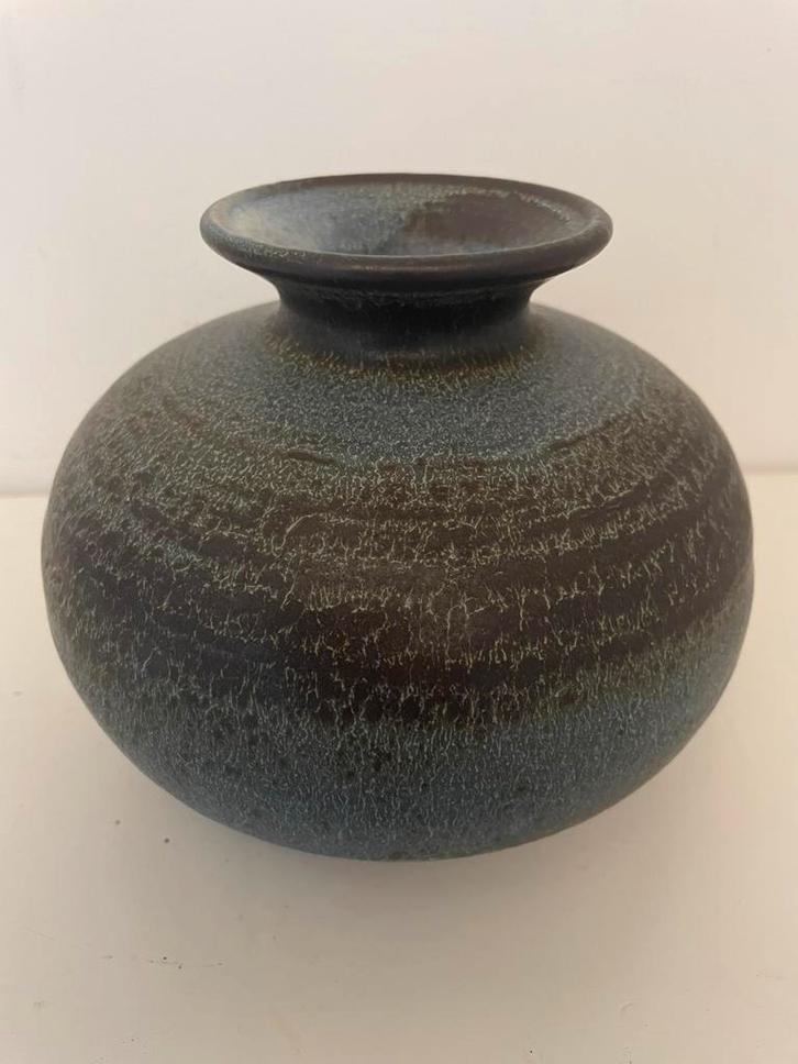 Vintage handgedraaide vaas | niet gesigneerd | 1960’s-1970’s, Antiek en Kunst, Antiek | Keramiek en Aardewerk, Ophalen of Verzenden