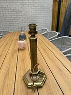 Gouden lampenstandaard, Huis en Inrichting, Lampen | Tafellampen, Ophalen, Zo goed als nieuw, Minder dan 50 cm