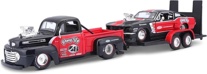 Ford F1 Pickup 1948 & Mustang GT 1967, Hobby en Vrije tijd, Modelauto's | 1:24, Nieuw, Auto, Maisto, Ophalen of Verzenden