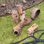 Eekhoorns nestkasten, broedhokken en loopwiel., Dieren en Toebehoren, Ophalen, Gebruikt, Hout, Overige typen