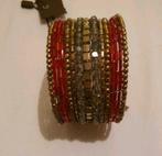 Armband rood koper goud tinten, Ophalen of Verzenden, Nieuw, Rood, Overige materialen