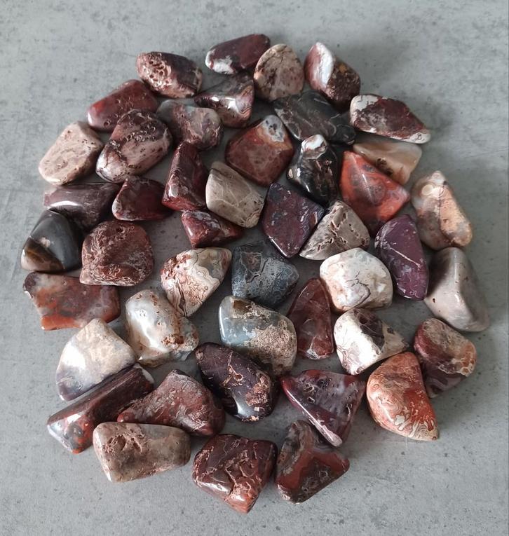Mexican Lace Agaat (L) 300 gram, Verzamelen, Mineralen en Fossielen, Ophalen of Verzenden
