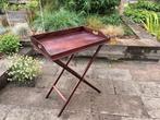 Butler tray/bijzettafel, inklapbaar, met dienblad., Gebruikt, 50 tot 100 cm, Ophalen of Verzenden, Modern, strak.