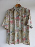 DelMod klassieke beige blouse met print maat 40 en groter, Maat 38/40 (M), Beige, DelMod, Ophalen of Verzenden